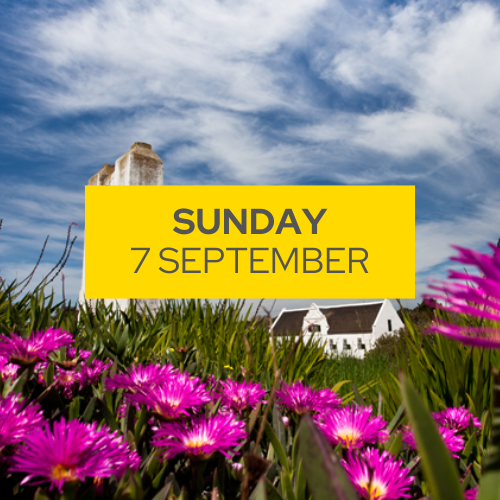 Groote Post Flower Drive - Sunday, 7 Sept. - 10:00